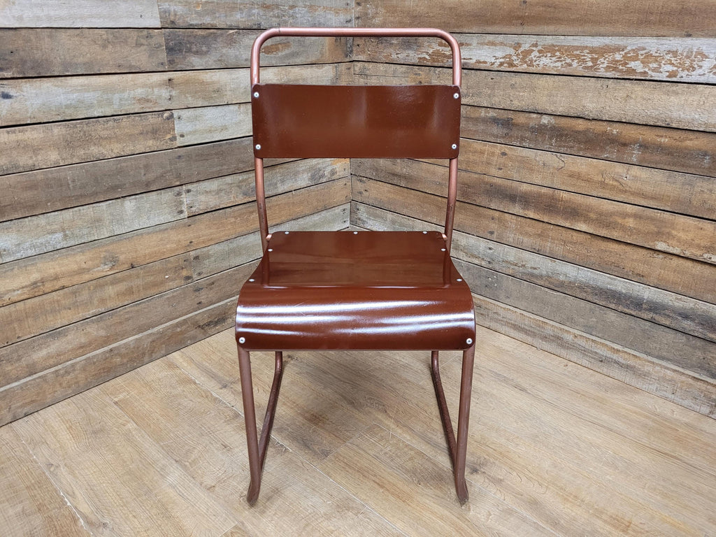 Tubular Metal Vintage Retro Industrial Stacking Chairs Retro Chic ONLY 1 LEFT