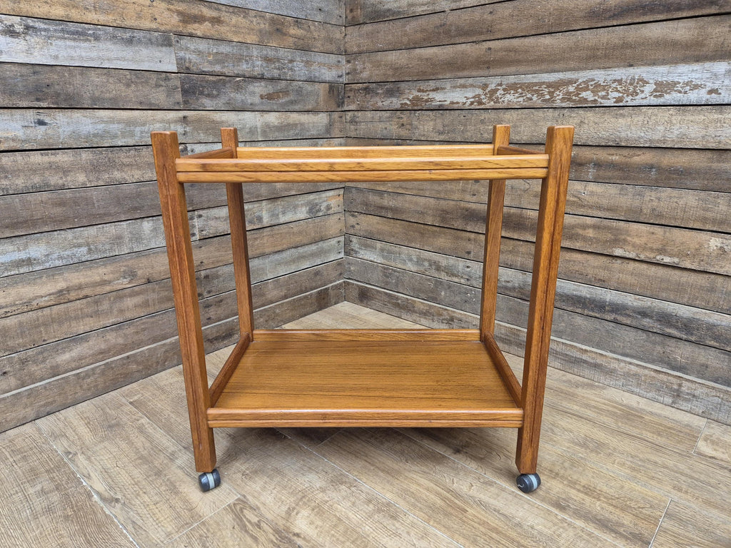 Two Tier Mid Century Drinks Cocktail Trolley Retro Home Bar
