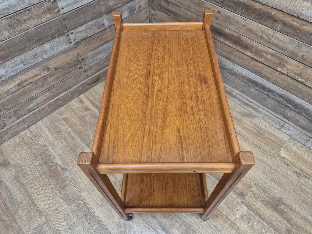 Two Tier Mid Century Drinks Cocktail Trolley Retro Home Bar