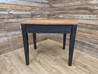Victorian Mahogany Kitchen Table Black Painted Frame With Drawer Brass Handle