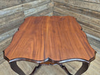 Vintage Mahogany Two Tier Shaped Side Table With Sabre Legs