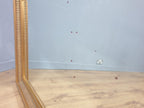 Large Vintage Mantle Wall Mirror Ornate Gold Framed Bevel Edge Distressed Glass