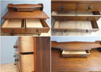 Antique Victorian Oak 2 Over 2 Dresser Chest of Drawers Wash Stand