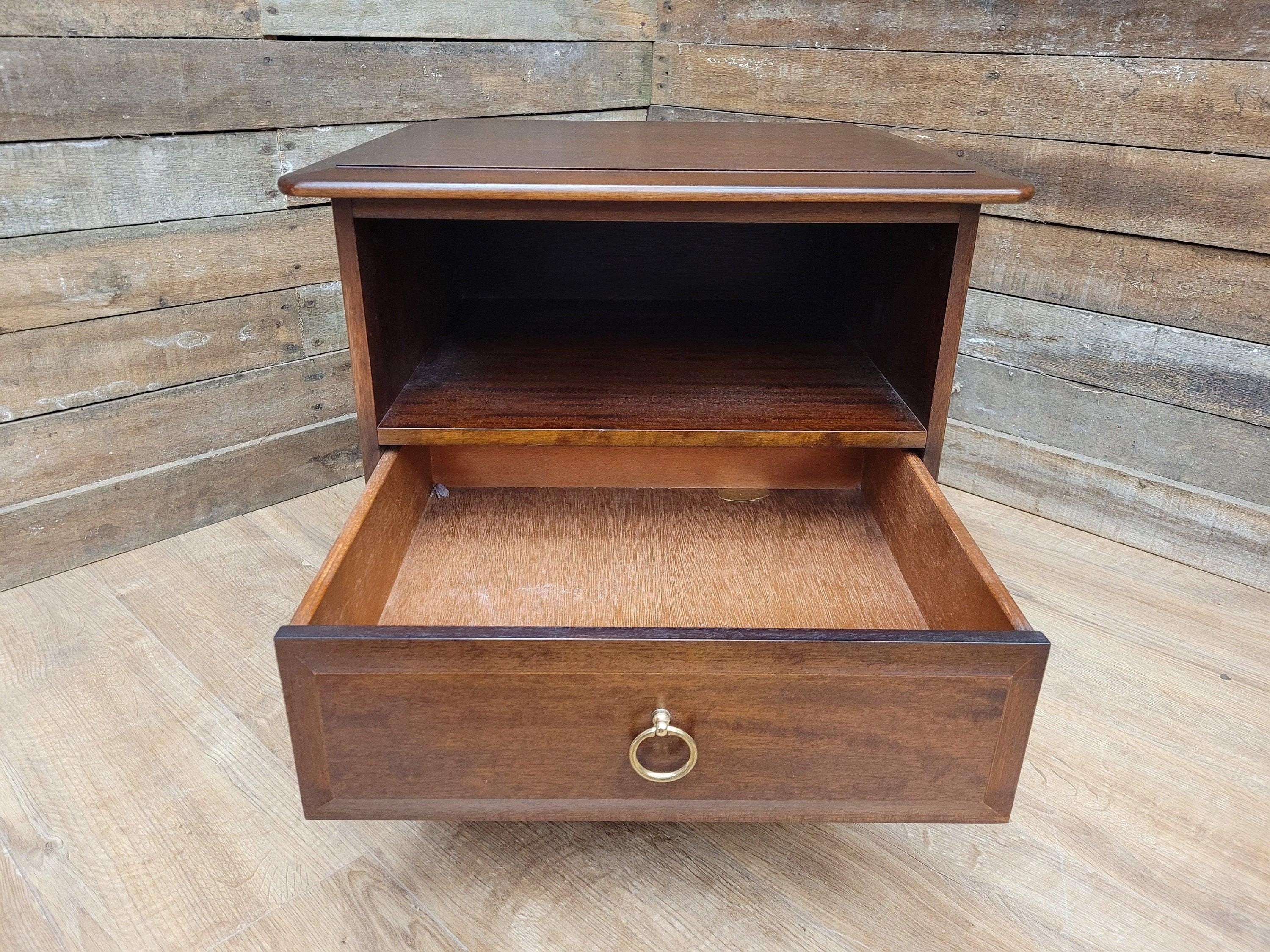 Vintage Stag Minstrel Bedside Mid Century Quality Single Drawer