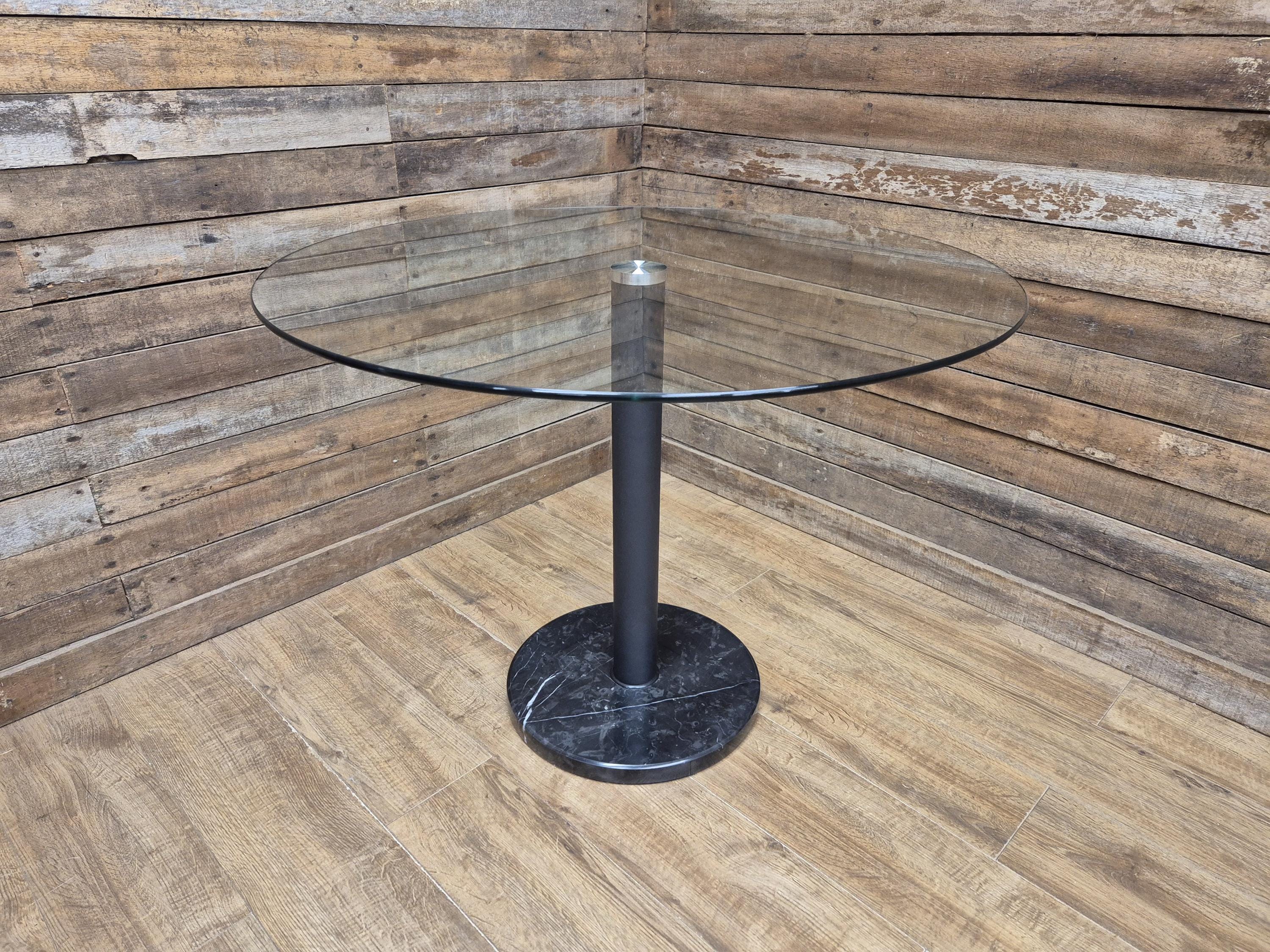 John Lewis Enzo Black Marble And Glass 4 Seater Dining Table Modern Designer