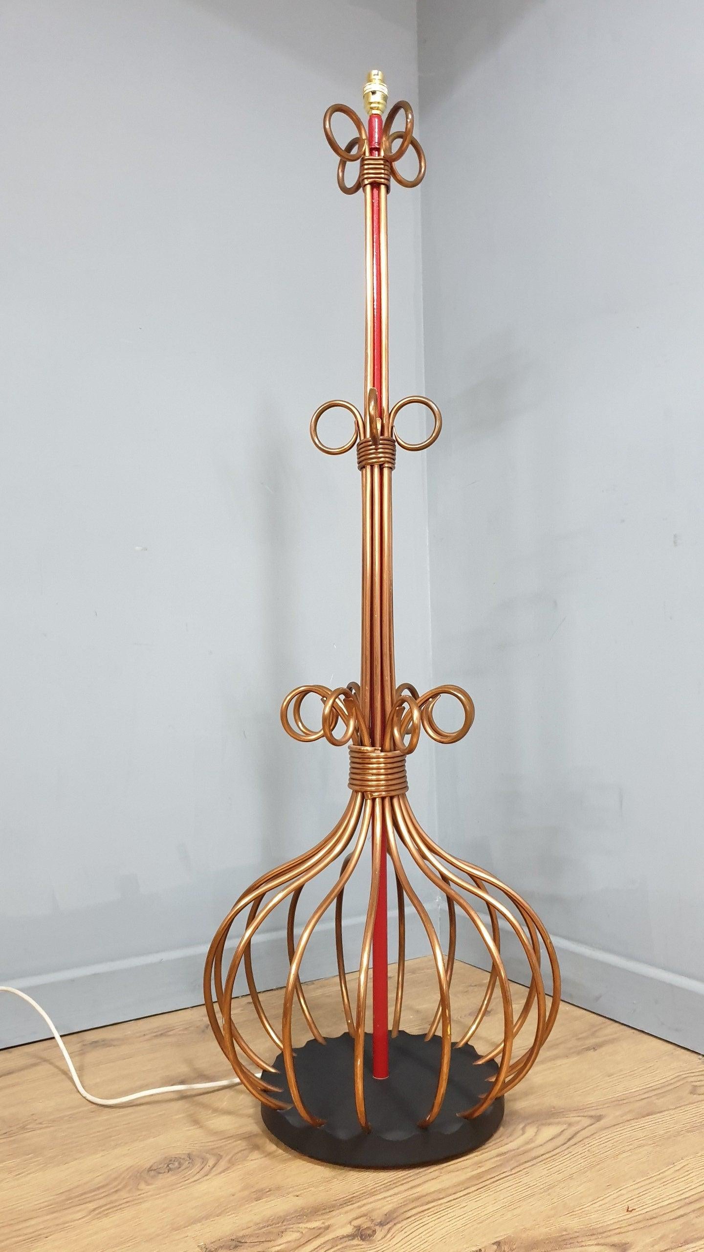 Fabulous Designer Quality Copper Pipe Standard Lamp Steampunk Industrial