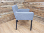 Grey Fabric Padded Chair Ideal Bedroom Office Desk Chair