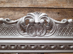 Vintage Silver Gilt Style Resin Rococo Baroque French Style Mirror