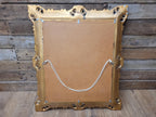 Vintage Silver Gilt Style Resin Rococo Baroque French Style Mirror