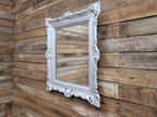 Vintage Silver Gilt Style Resin Rococo Baroque French Style Mirror