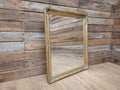 Vintage Gold Gilt Style Large Wood And Plaster Framed Over Mantle Wall Mirror