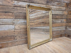 Vintage Gold Gilt Style Large Wood And Plaster Framed Over Mantle Wall Mirror
