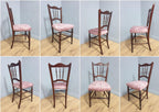 Vintage Antique Mahogany Ornate Spindle Back Turned Leg Bedroom Chair