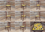 Antique Mahogany Framed Edwardian Hall Bedroom Chair Designer Fabric