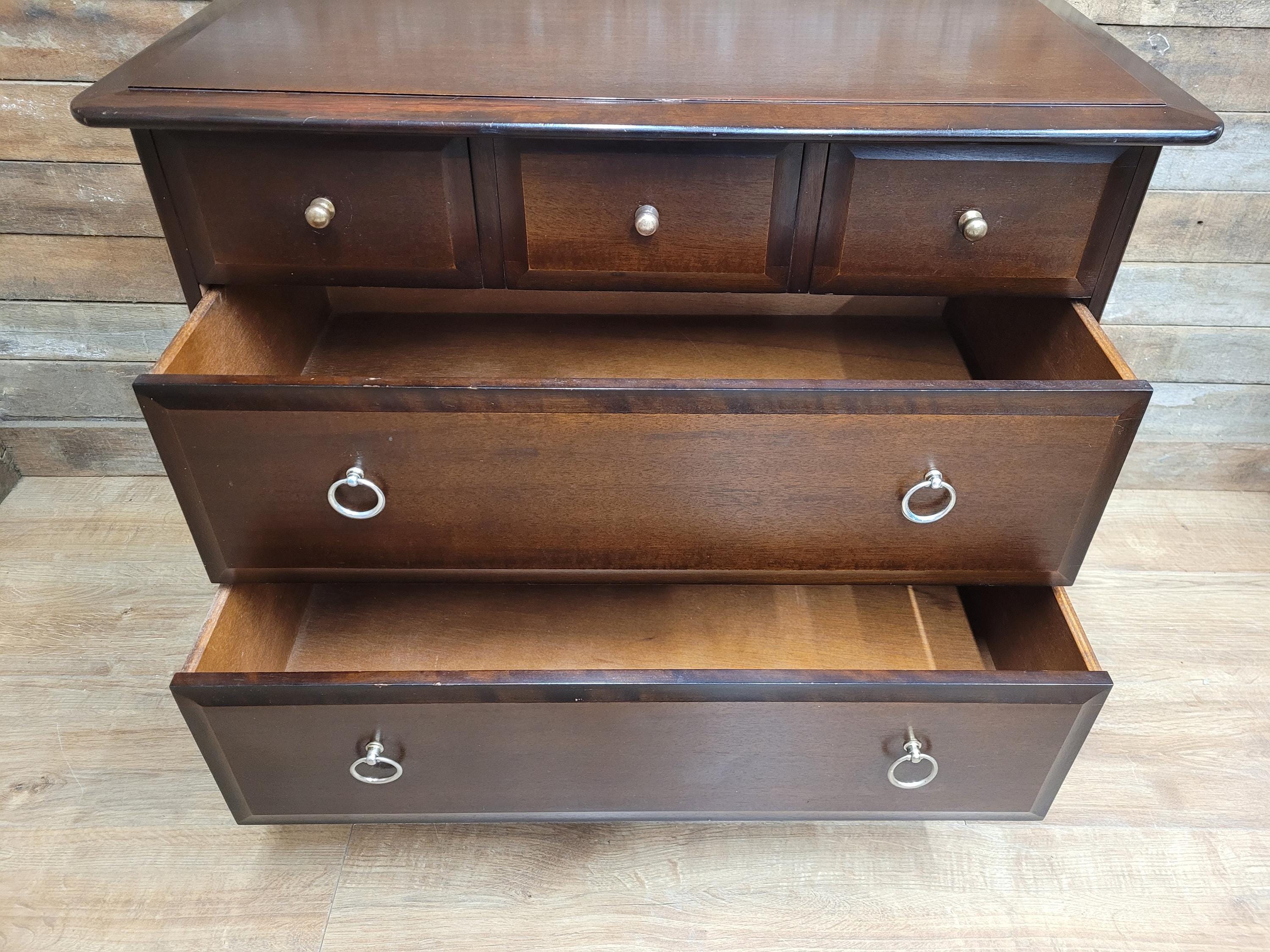 Mid Century Stag Five Drawer Chest 3 Over 2 Chest Of Drawers