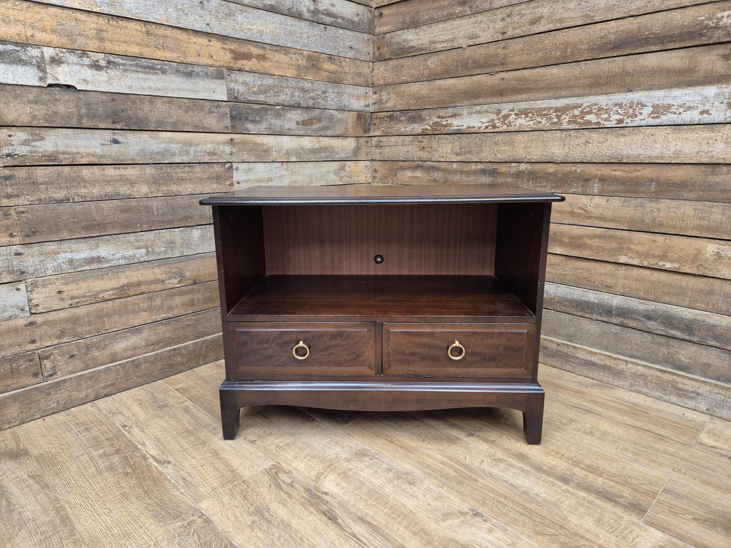 Mid Century Stag Minstrel Media Cabinet Two Drawer Unit Retro