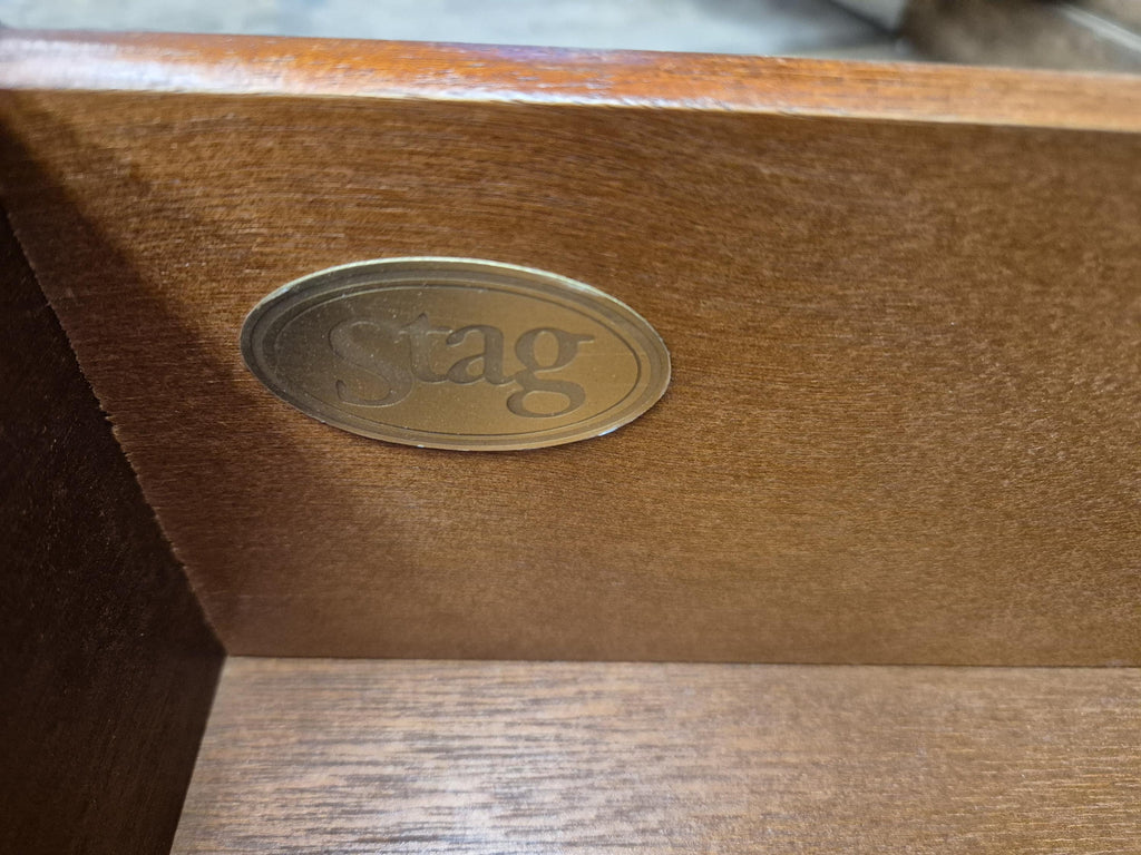 Mid Century Stag Minstrel Media Cabinet Two Drawer Unit Retro