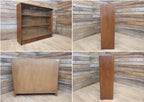 Herbert E Gibbs Vintage Glazed Sliding Door Bookcase Adjustable Shelves