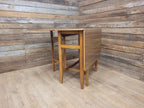 Mid Century Vintage Teak Style Formica Drop Leaf Dining Table Retro