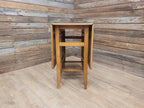 Mid Century Vintage Teak Style Formica Drop Leaf Dining Table Retro
