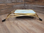 Mid Century Two Tier Retro Drinks Trolley Cocktail Trolley Foldable Vintage