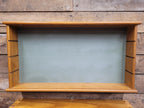 Two Vintage Model Cars Wall Mounted Display Cabinet Glass Shelves