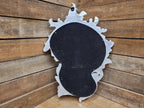 Vintage Shaped Silver Gilt Style Ornate Wall Mirror Rococo Style