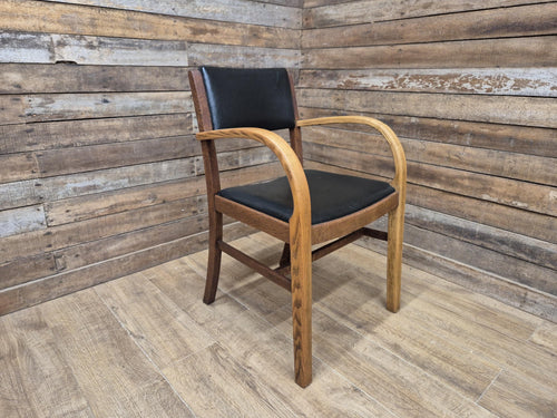 1956 Parker Knoll Oak Armchair Air Ministry AM Mid Century Office Chair
