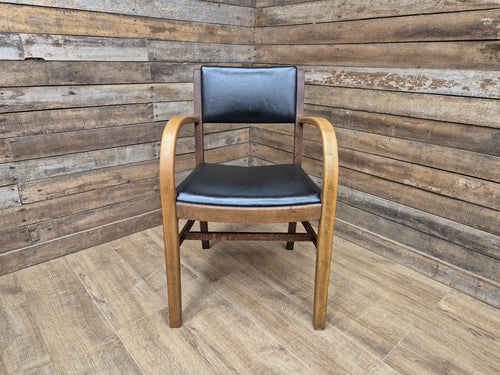 1956 Parker Knoll Oak Armchair Air Ministry AM Mid Century Office Chair