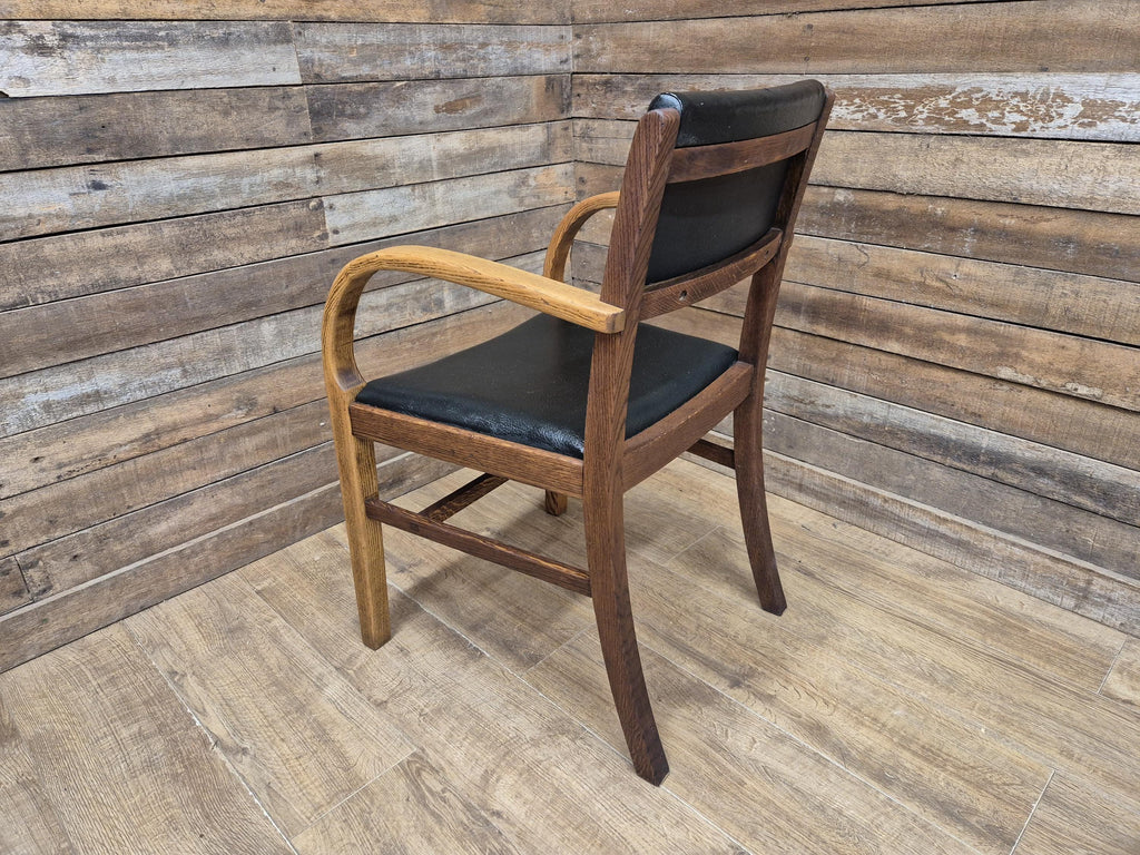 1956 Parker Knoll Oak Armchair Air Ministry AM Mid Century Office Chair