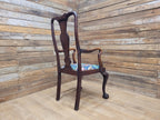 Antique Georgian Style Mahogany Claw Foot Armchair William Morris Bird Seat