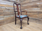 Antique Georgian Style Mahogany Claw Foot Armchair William Morris Bird Seat