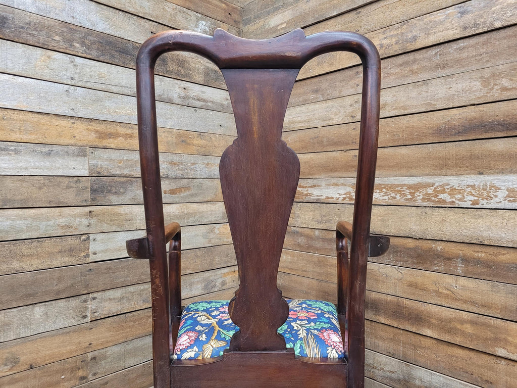 Antique Georgian Style Mahogany Claw Foot Armchair William Morris Bird Seat