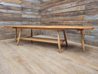 Ercol Model 456 Blonde Elm Drop Leaf Coffee Table Vintage Mid Century With Shelf