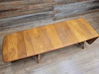 Ercol Model 456 Blonde Elm Drop Leaf Coffee Table Vintage Mid Century With Shelf