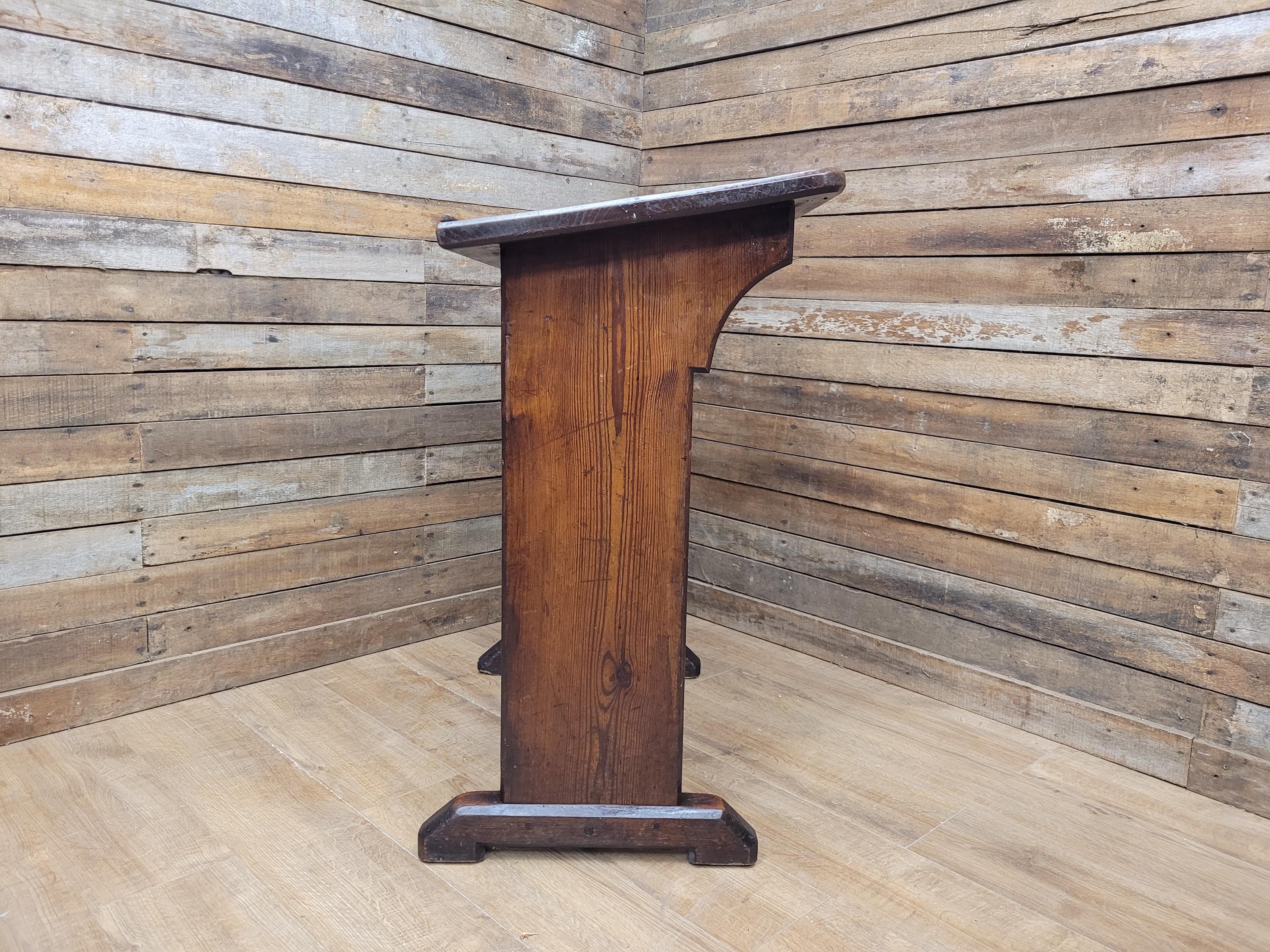 Antique Victorian Original Church Lectern Ideal for Maitre d or Consierge