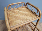 Mid Century Vintage Retro Bamboo Telephone Table