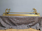 Antique Victorian Country House Art Nouveau Style Brass Fire Fender