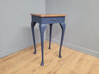 Midnight Blue Fusion Painted Lamp Table With Drawer