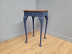 Midnight Blue Fusion Painted Lamp Table With Drawer