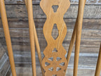 Vintage Wheel Back Country House Lyre Back Windsor Blonde Rocking Chair
