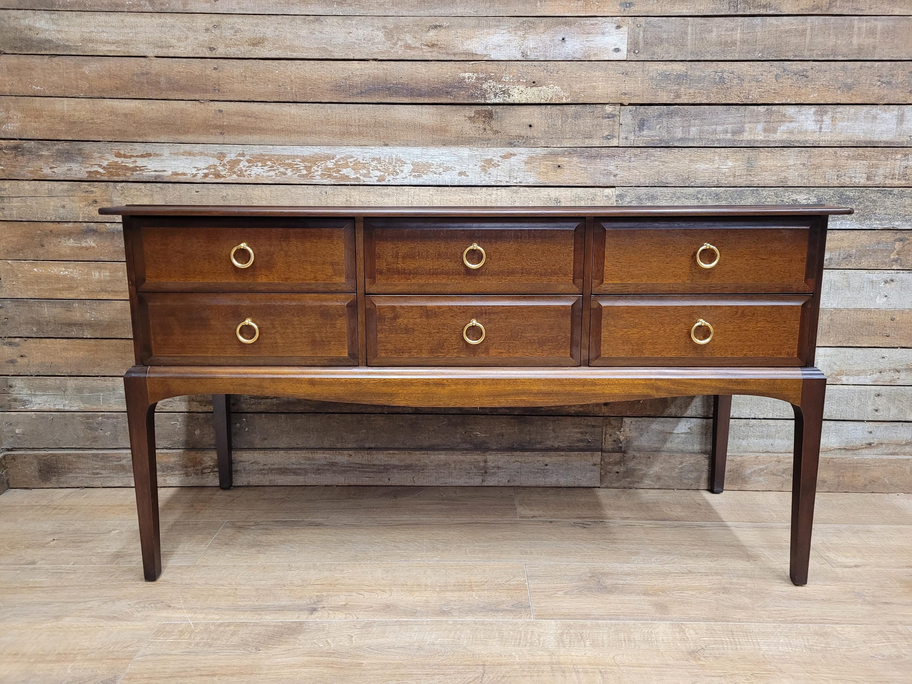 Vintage Original Stag Minstrel Sideboard Bank Of Drawers Dressing Table