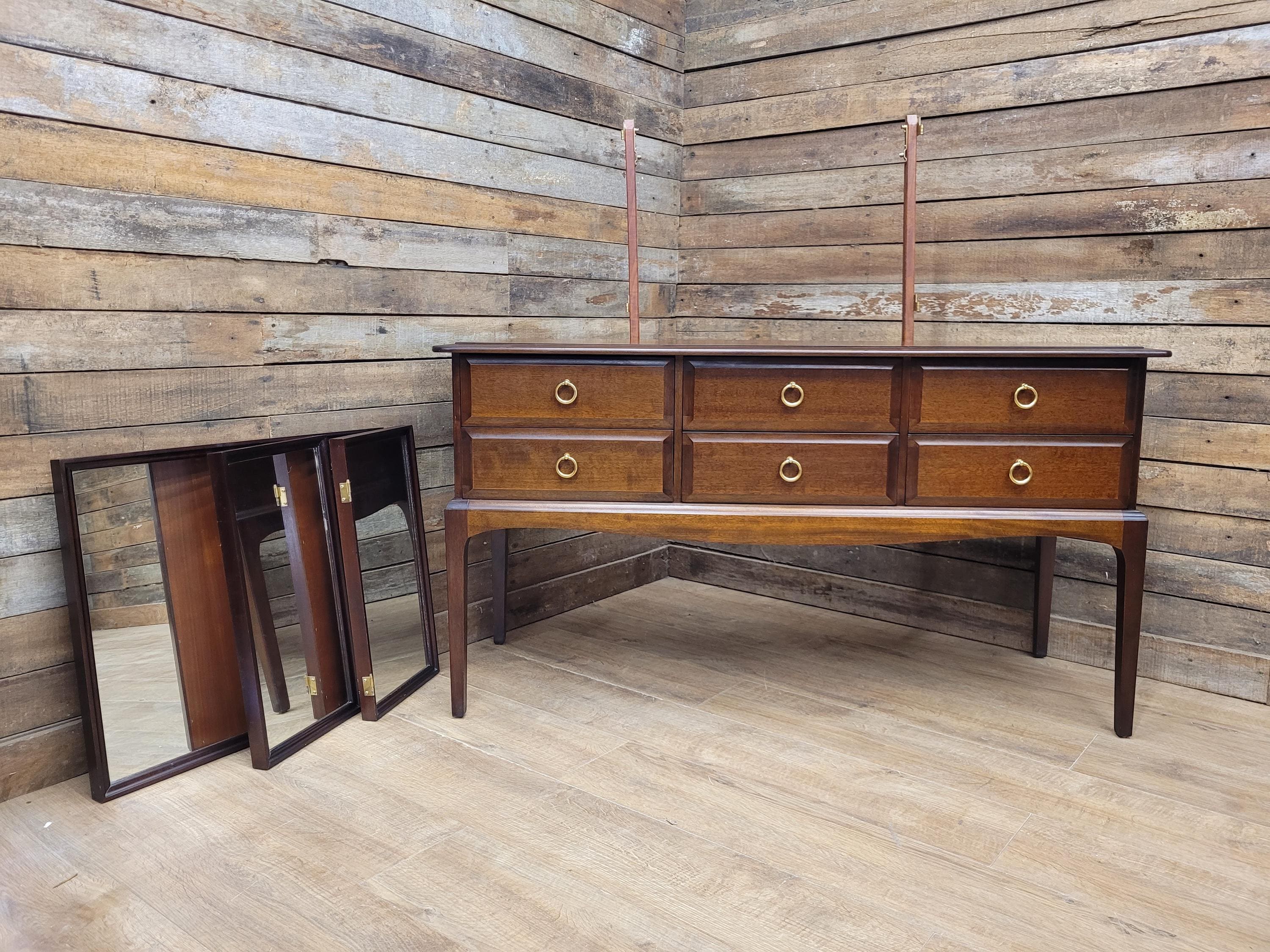 Vintage Original Stag Minstrel Sideboard Bank Of Drawers Dressing Table