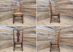 Antique Oak Hall Bedroom Chair – Early 20th Century Jacobean Revival