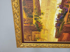 Very Large Ornate Gold Framed Original Painting The Cathedral of Cartagena #9