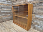 Vintage Mid-Century Teak Glazed Bookcase by Turnidge of London