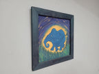 Original Framed Picture Of Elephant Signed Frieda #5