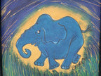 Original Framed Picture Of Elephant Signed Frieda #5
