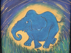 Original Framed Picture Of Elephant Signed Frieda #5