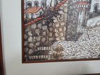 Original Signed Framed Watercolour Silver Taxco Cathedral Mexico #7